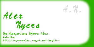 alex nyers business card